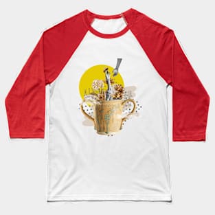 Floral cup Baseball T-Shirt